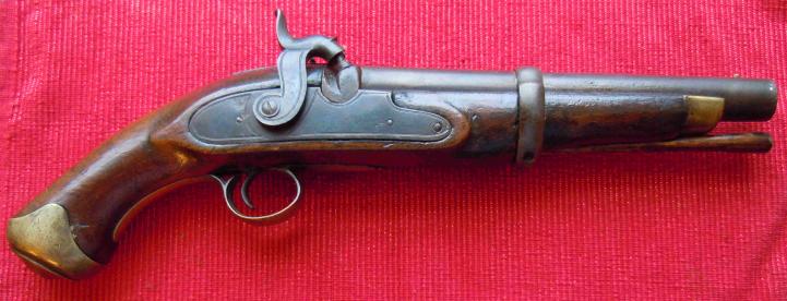 Military type Circa 1850 14 bore Percussion Pistol