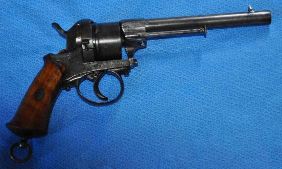 Good Civil War Lefaucheaux patent pinfire revolver