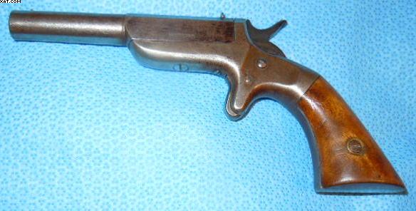 Rare Allen and Wheelock Single Shot pistol circa 1860.