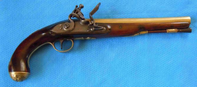 Excellent brass barreled flintlock pistol by John Twigg circa 1770