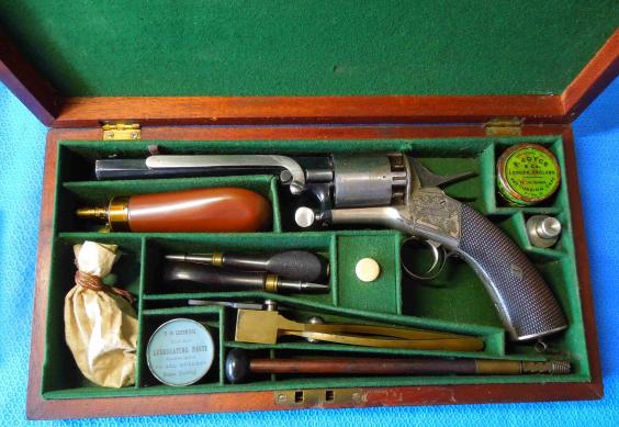 Superb and rare cased Military Webley Longspur Revolver