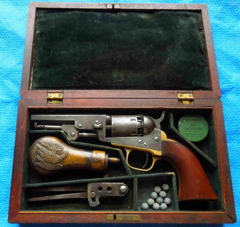 US Cased Cased Colt Model 1849 Pocket Revolver