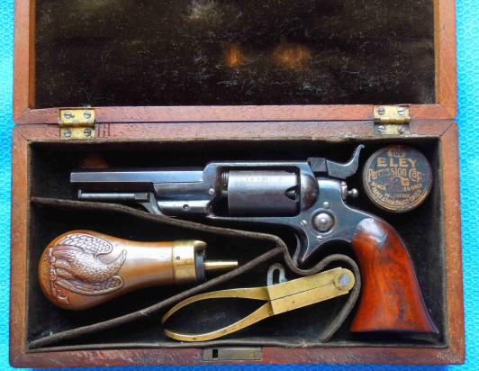 Cased Colt Roots 2nd Model revolver.