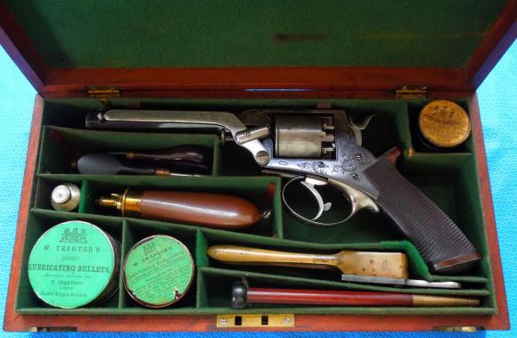 Magnificent Cased 4th Model Tranter revolver.