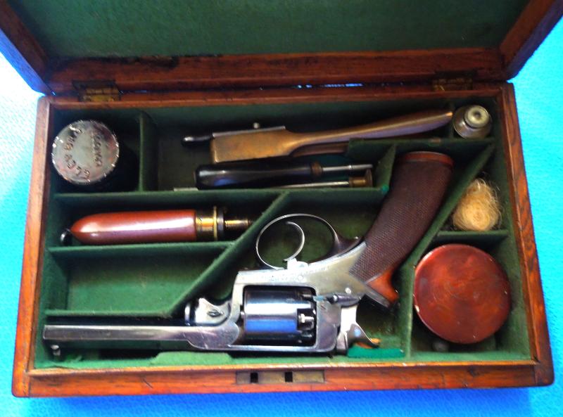 A beautiful Beaumont Adams Cased Revolver manufactured by London Armoury Company.