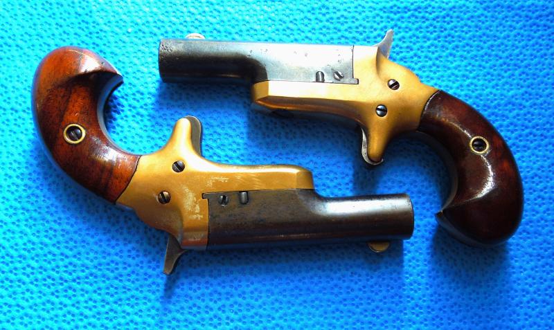 Cased Pair of London Proofed 3rd model Thuer Derringers.