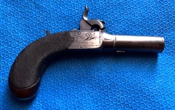 Quality London Turnoff pocket pistol by Samuel Nock.